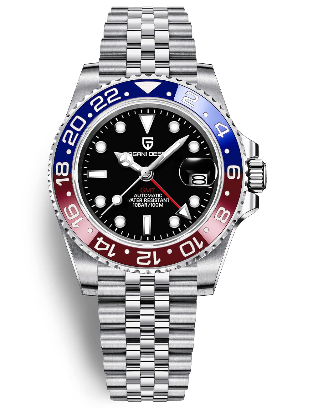 Automatic 40MM Date 100M Waterproof Stainless Steel Sapphire Glass Men Watch C858
