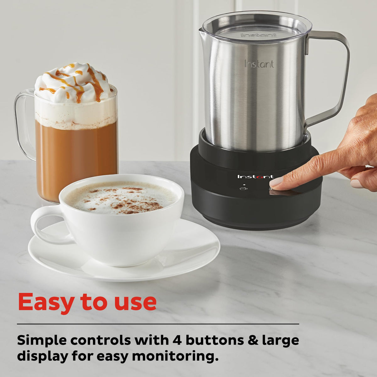 9-in-1 Stainless Steel Milk Frother E816