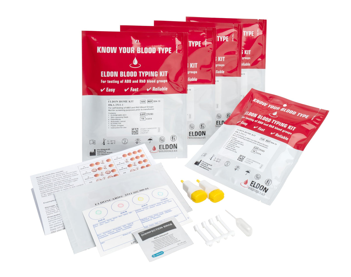 Blood Typing Kit 5 Test Pack Q639