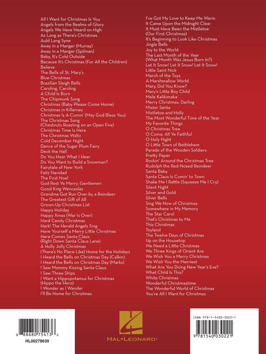 Christmas Songs for Alto Sax Sheet Music Collection A6927