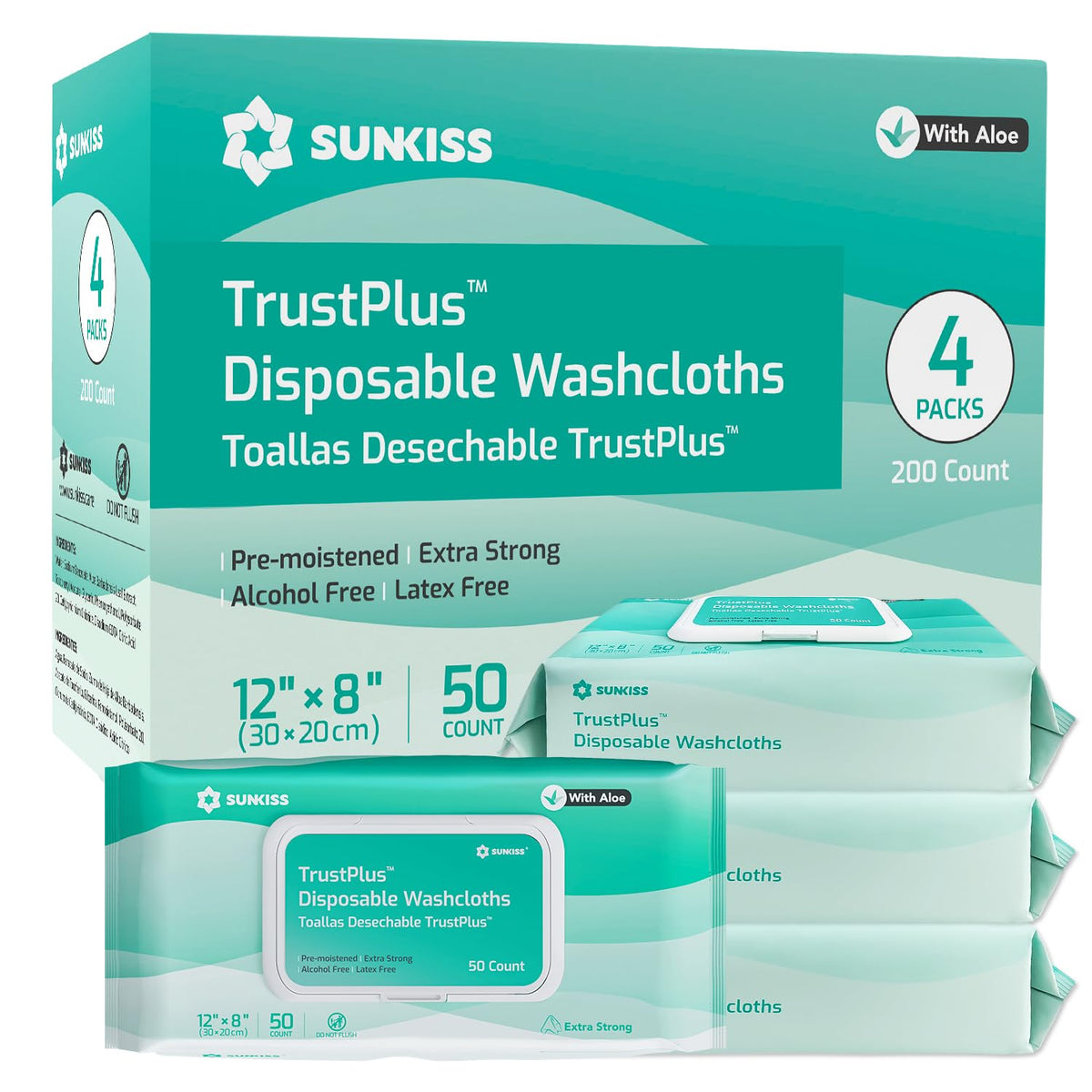 Adult Diapers XLarge 12 Count & Wet Wipes 200 Count Bundle J412376