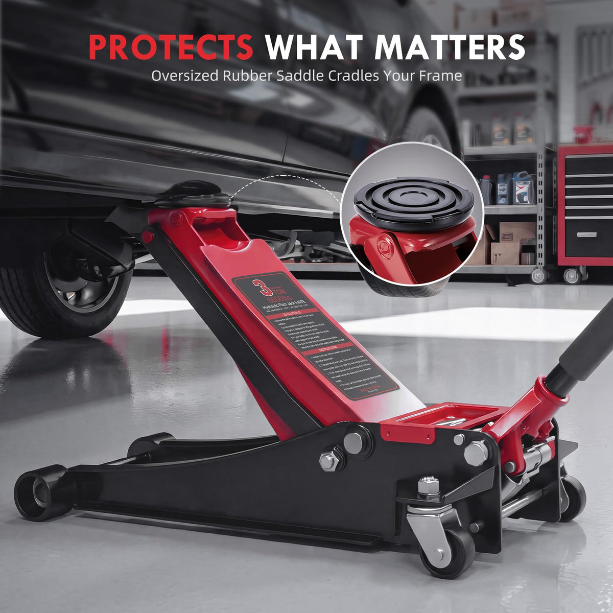 3 Ton Low Profile Hydraulic Floor Jack E98356