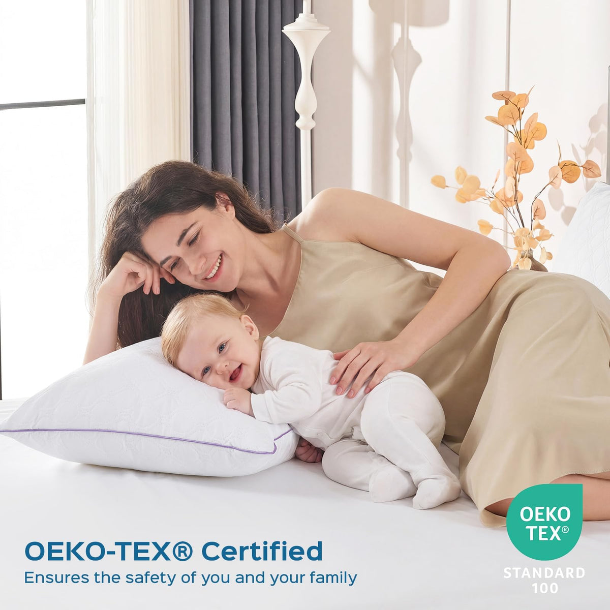 King Size Down Alternative Pillows Set of 2 I63700