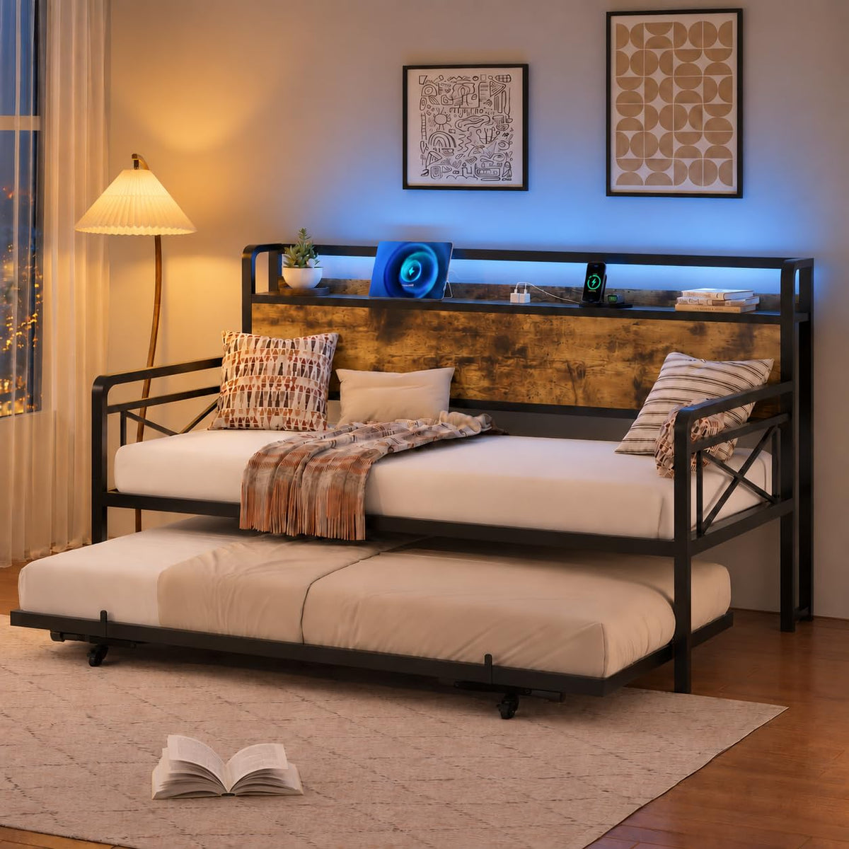 Twin Daybed with Pop Up Trundle N862