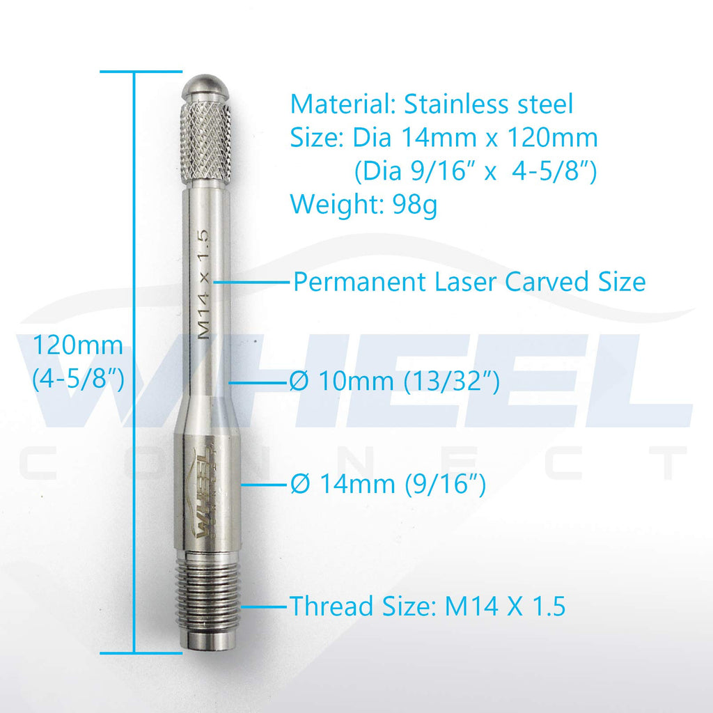 M14X1.5 Stainless Steel Wheel Alignment Pin V2668