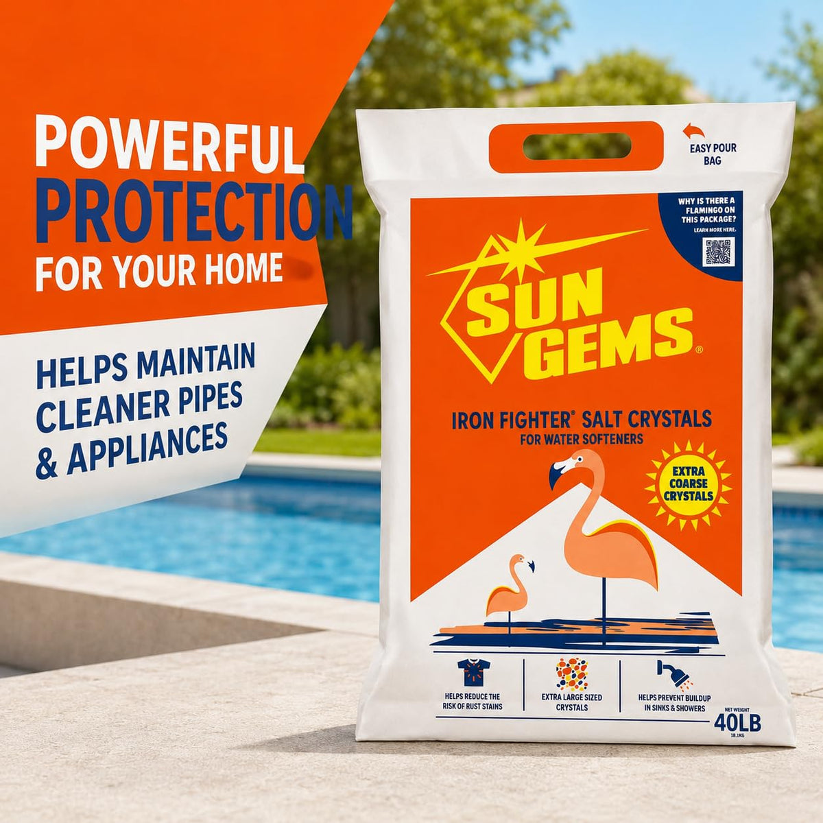 40 lb Extra Coarse Water Softener Salt Crystals P9299