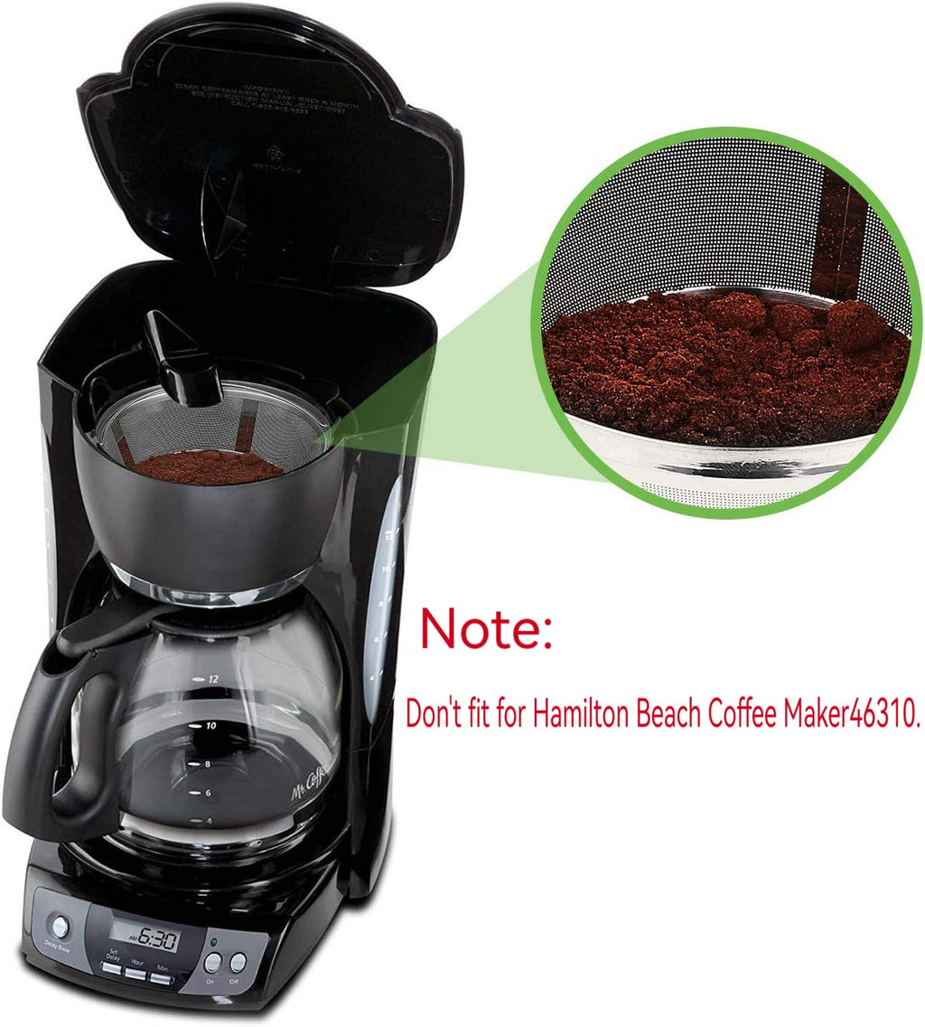Stainless Steel Reusable Coffee Filters 8 12 Cup Pack of 2 B27985