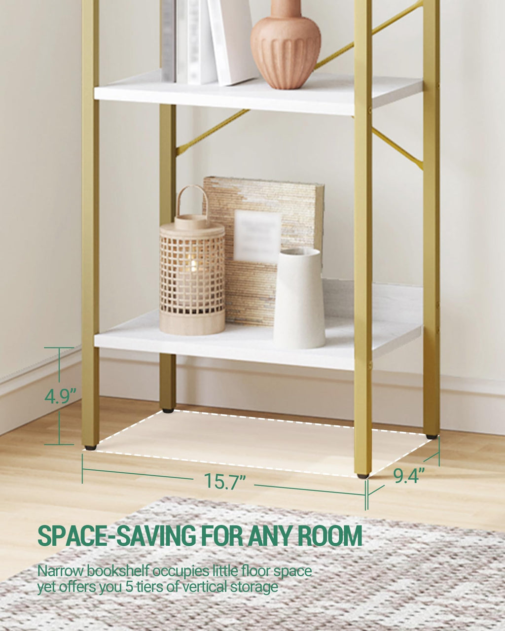 Bookshelf with 2 Hooks V13533