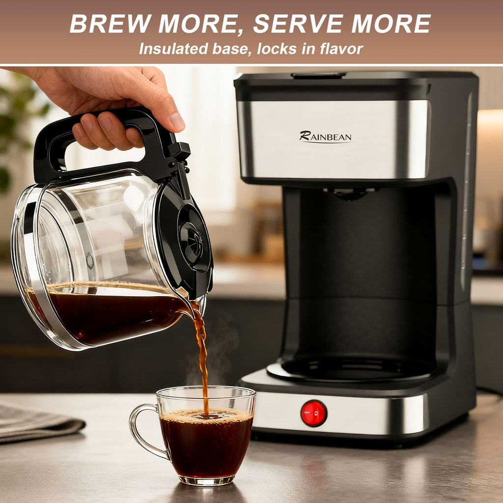 12-Cup Drip Coffee Maker with Glass Carafe Z754