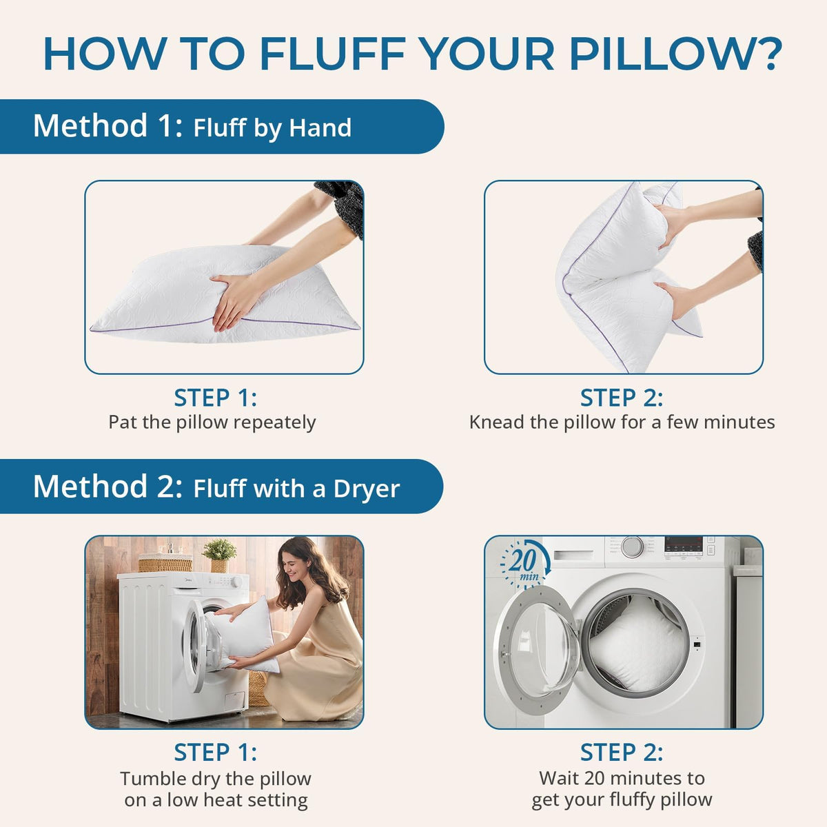 King Size Down Alternative Pillows Set of 2 I63700