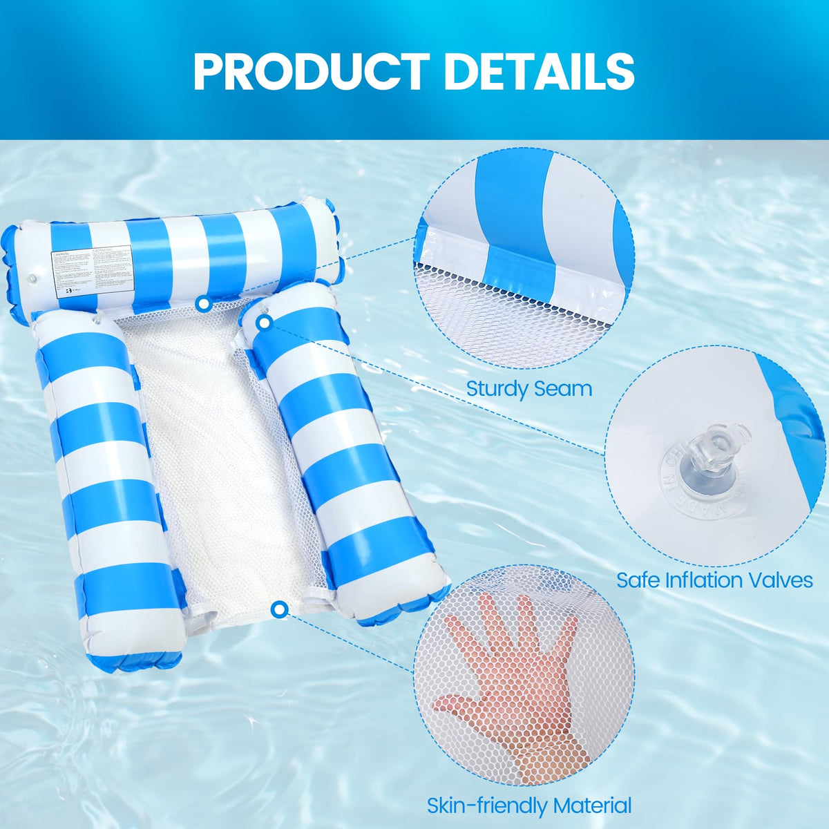 2 Pack Inflatable Pool Floats O4158