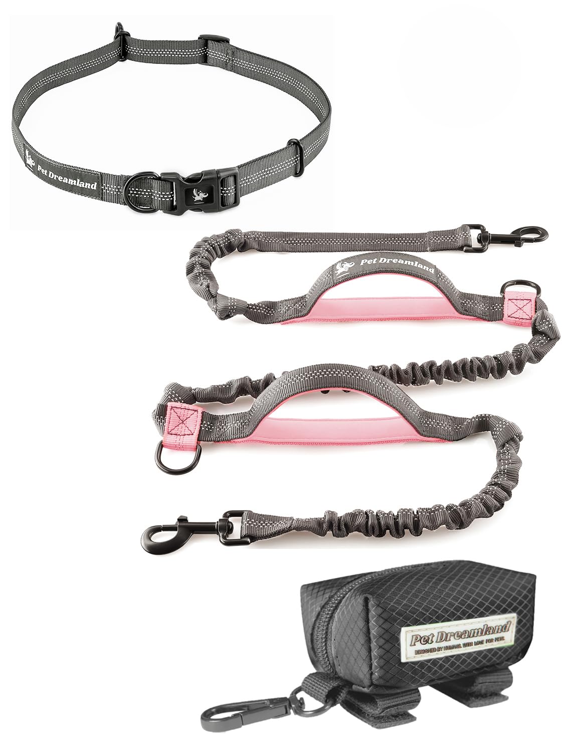 Hands Free Dog Leash and Poop Bag Dispenser U200
