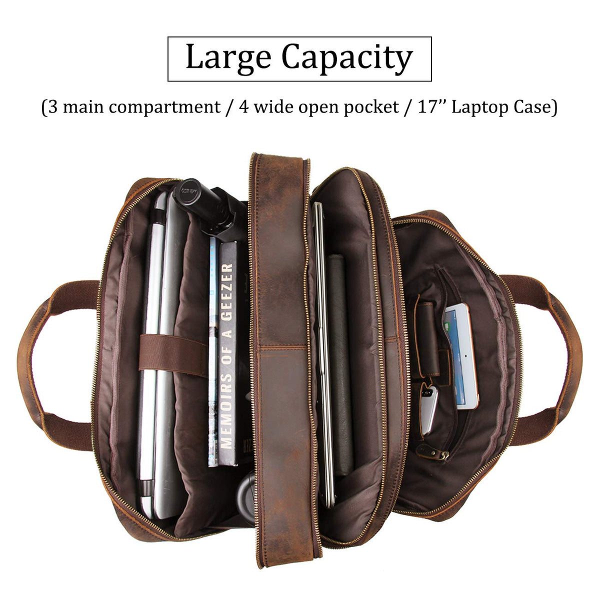 Genuine Leather Briefcase W33999