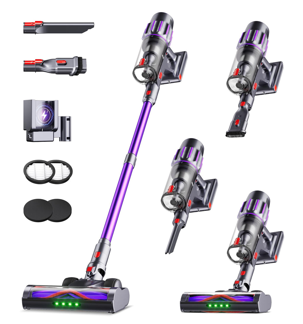 650W 55KPA Cordless Stick Vacuum with Smart Display O4689
