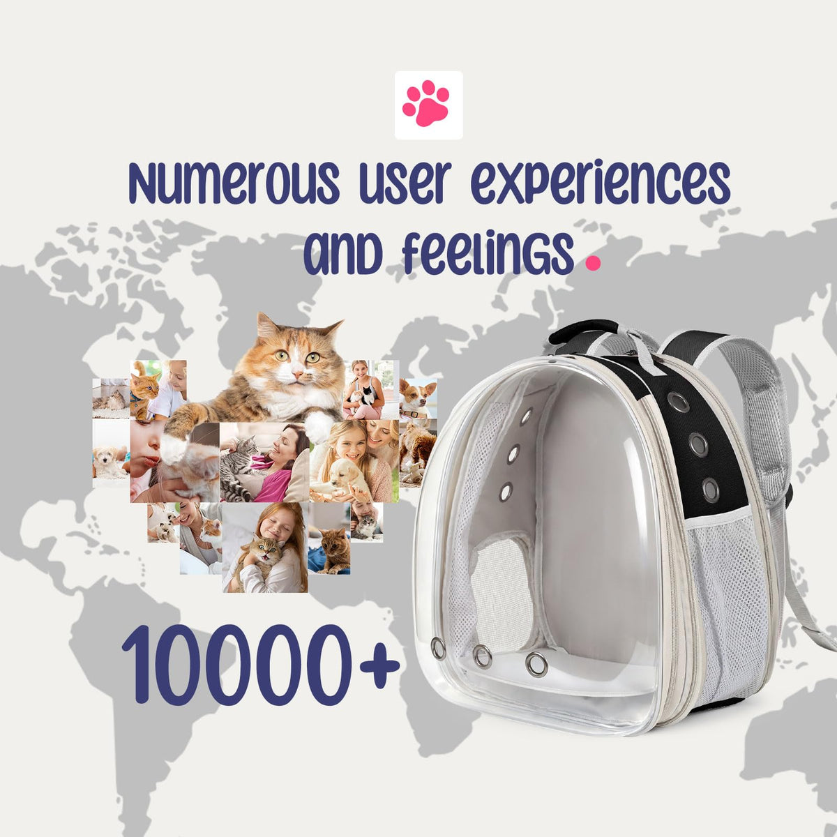 Large Cat Backpack Carrier O892581