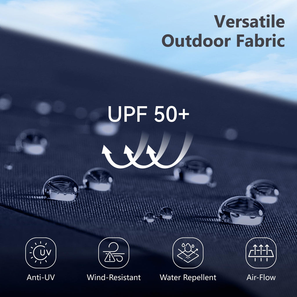 Navy Blue Double-Sided 15ft Patio Umbrella P104