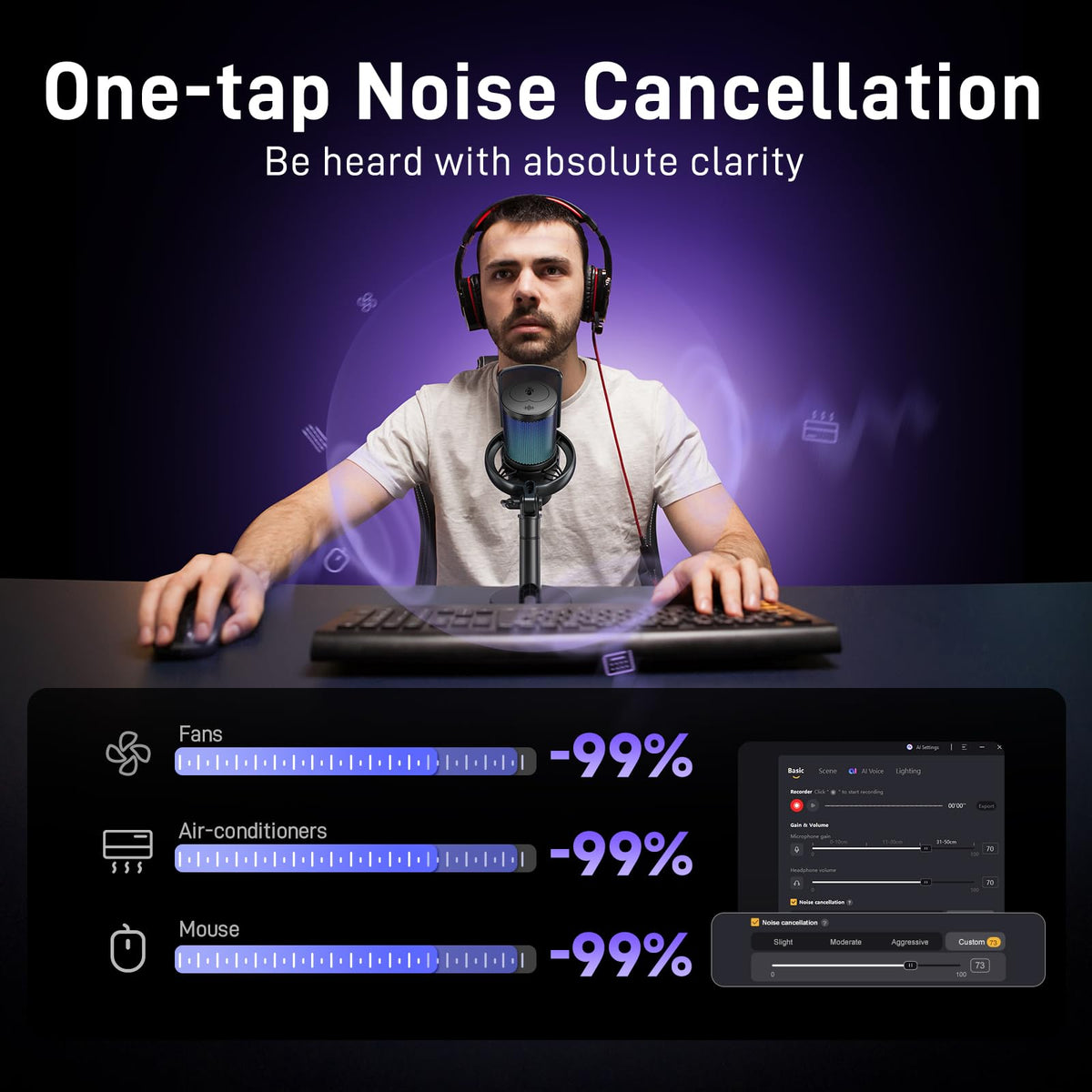 Wireless USB Gaming Microphone Y1203