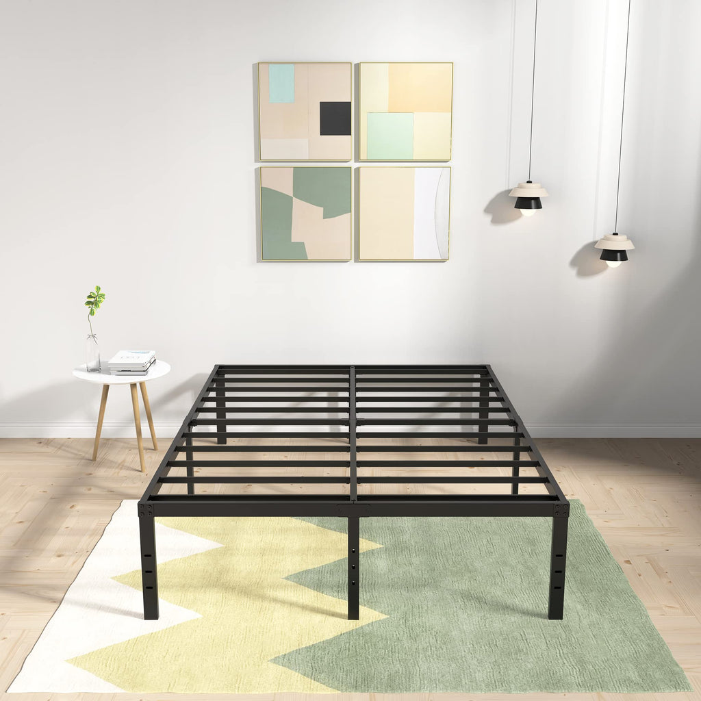 18 Inch High Queen Size Bed Frame with Storage O746