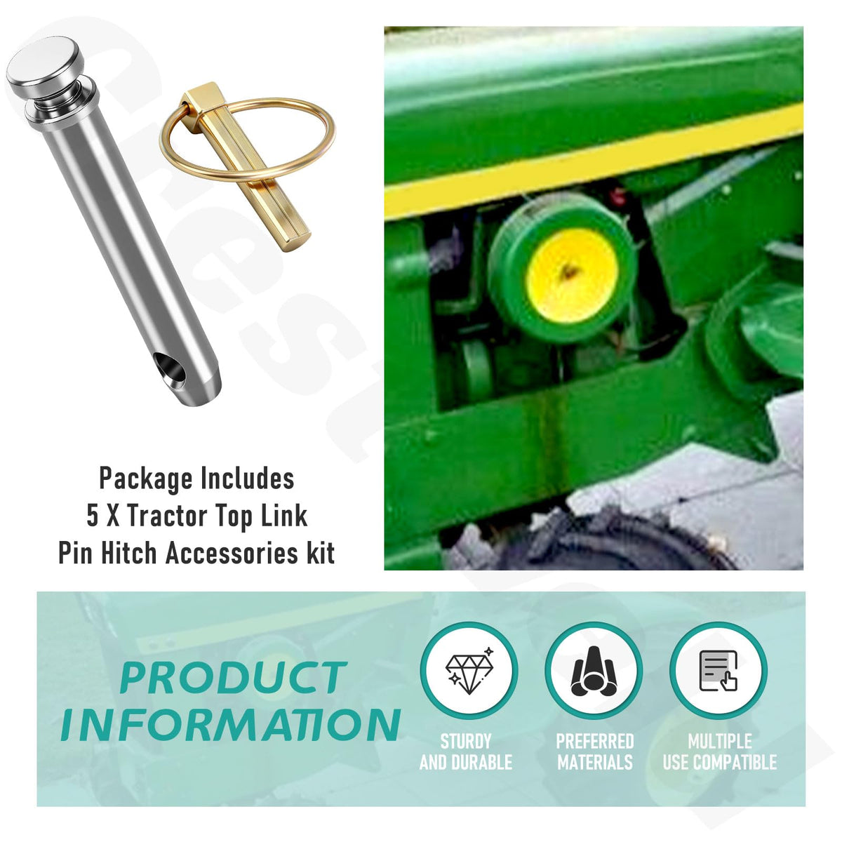 5 Pack 3/4 in Hitch Pin Q119