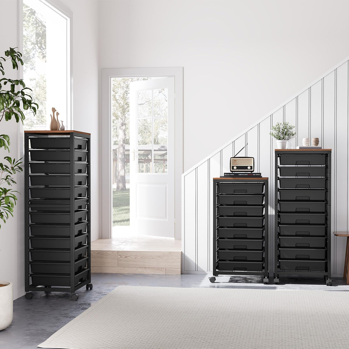 Rolling Cart with 12 Drawers L14453