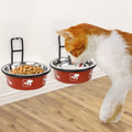 Elevated Stainless Steel Pet Bowls with Stand, 2 Packs F161276