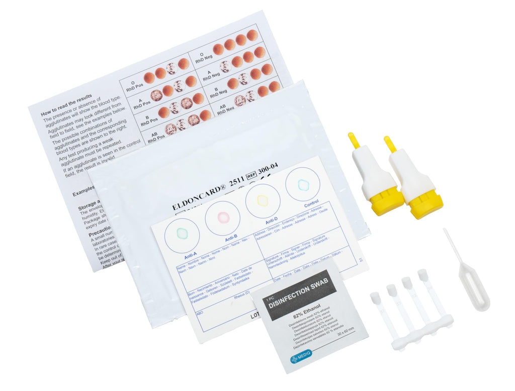 Blood Typing Kit 5 Test Pack Q639