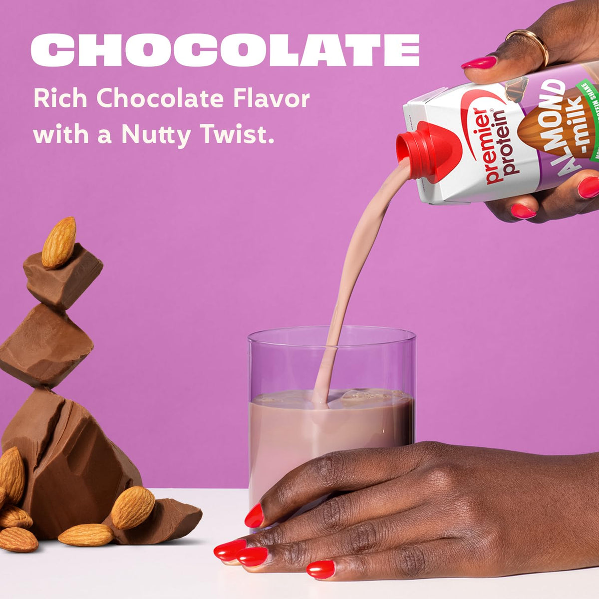 Chocolate Almondmilk Protein Shake 20g Protein 12 Pack B670642