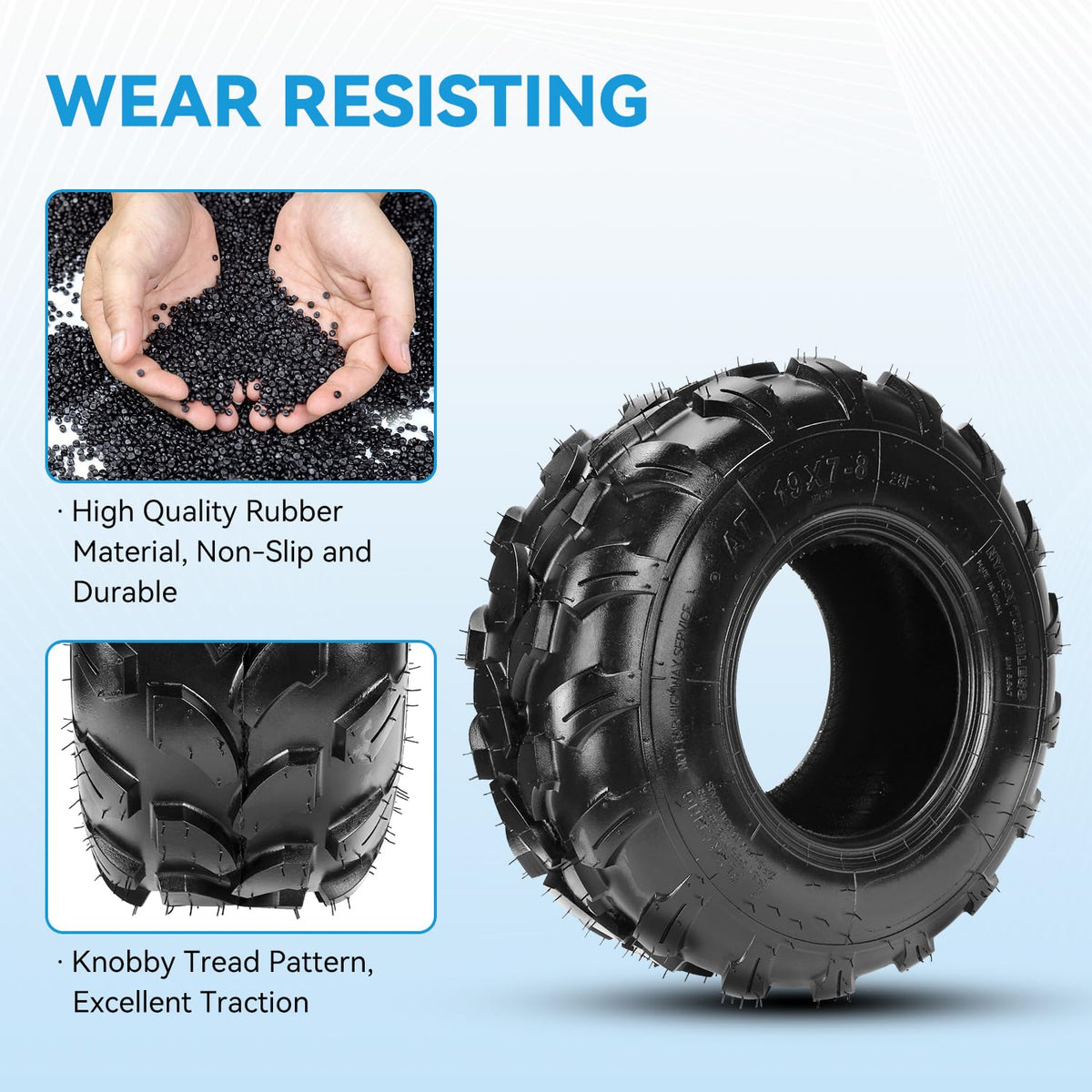 19x7-8 Tubeless Tire X104