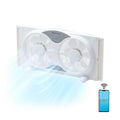 9-Inch Smart WiFi Twin Window Fan with App & Voice Control L155