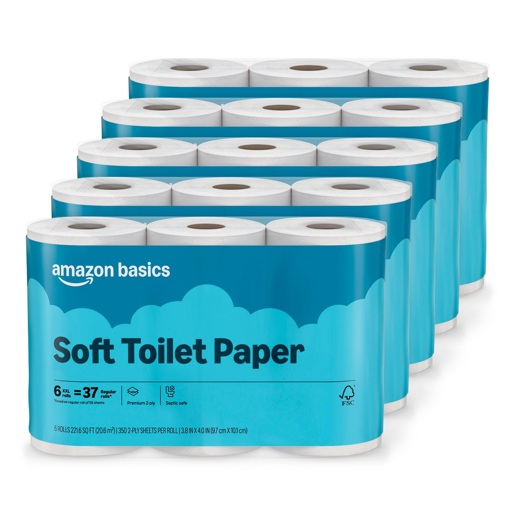 2-Ply Toilet Paper, 30 Rolls, 350 Sheets per Roll L160