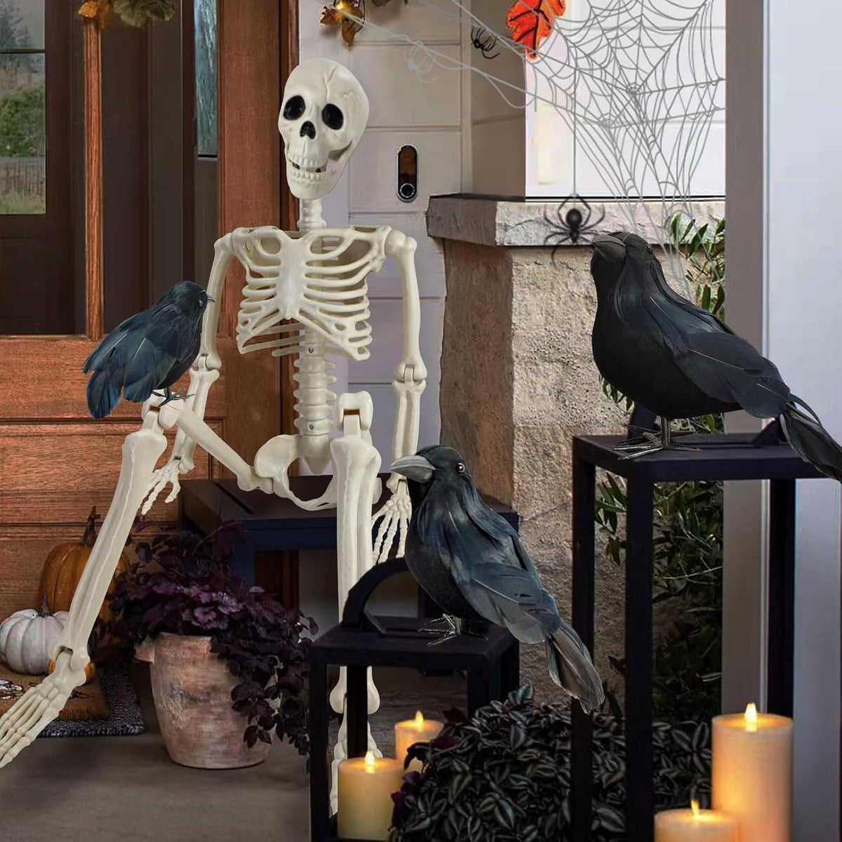 5.4FT Posable Skeleton Decorations L426