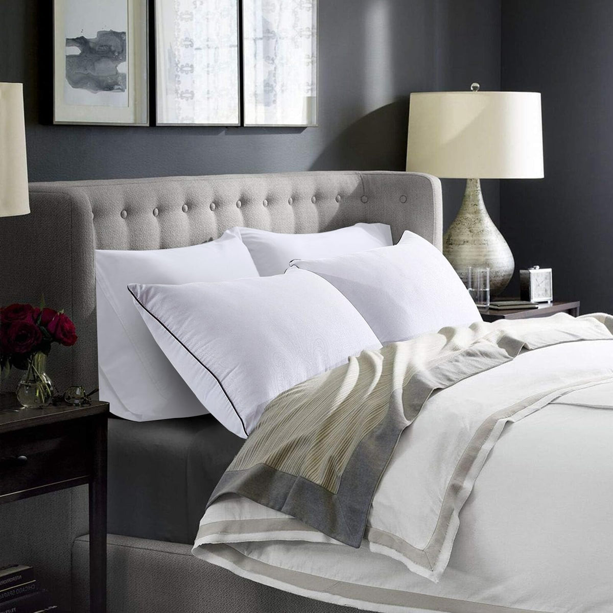 King Size Set of 2 Down Alternative Pillows M417