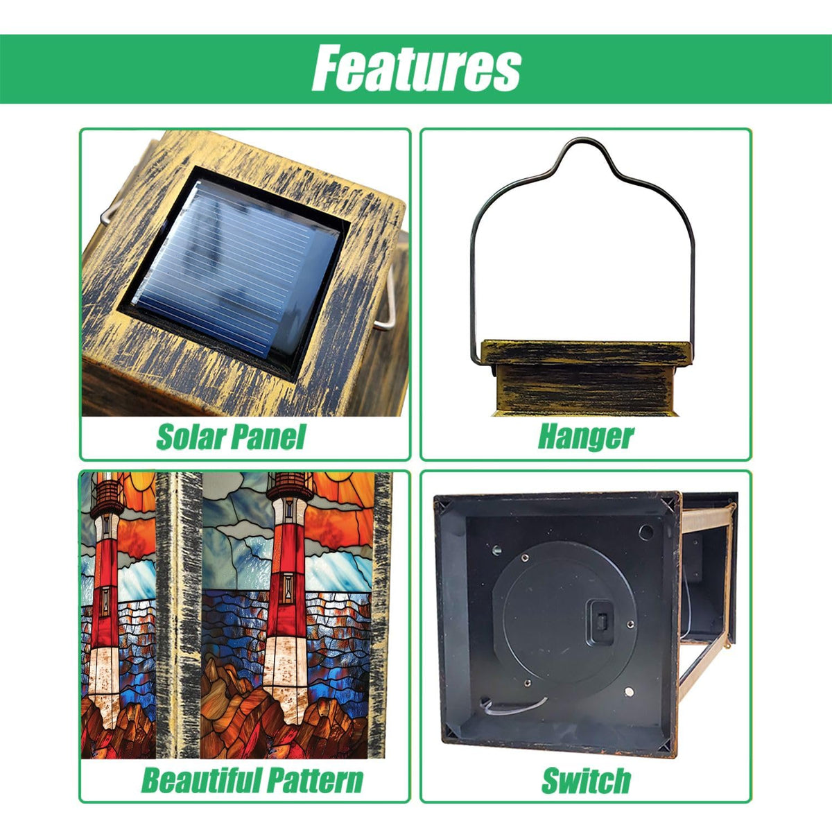 Solar Powered Waterproof Hanging Lantern R351