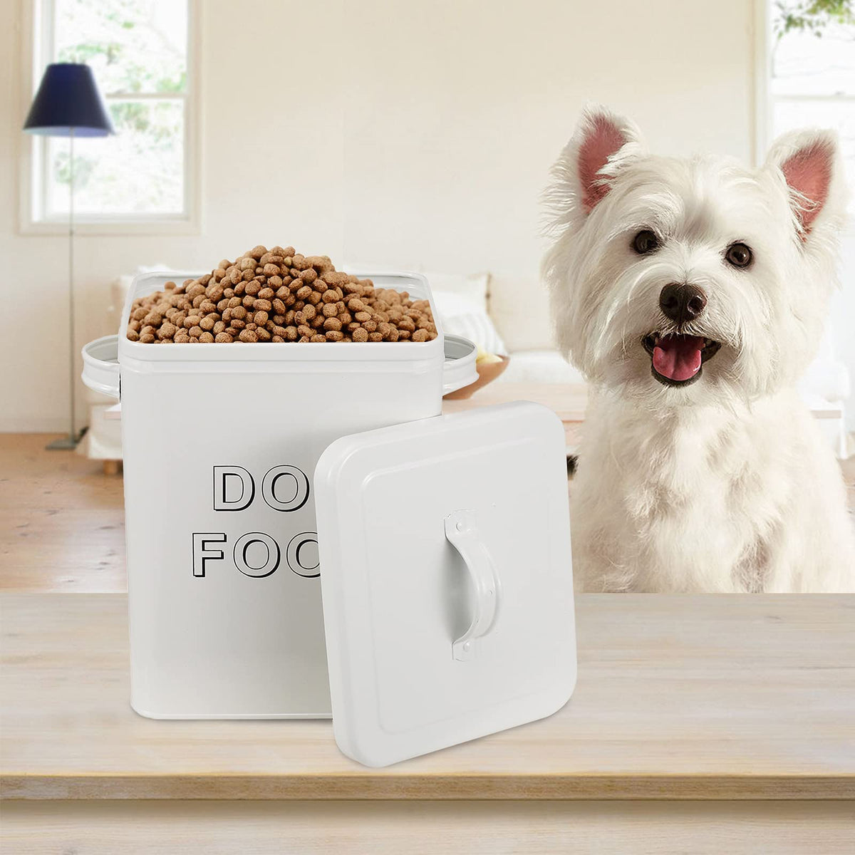 Metal Airtight Dog Food Storage Container 6 lbs K71434