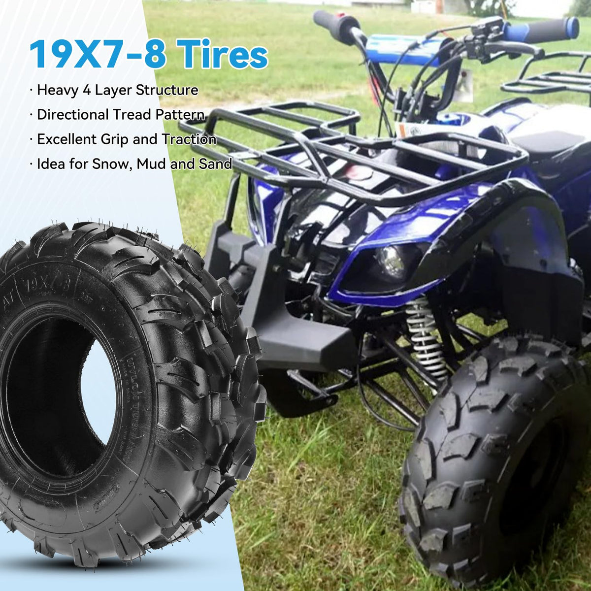 19x7-8 Tubeless Tire X104