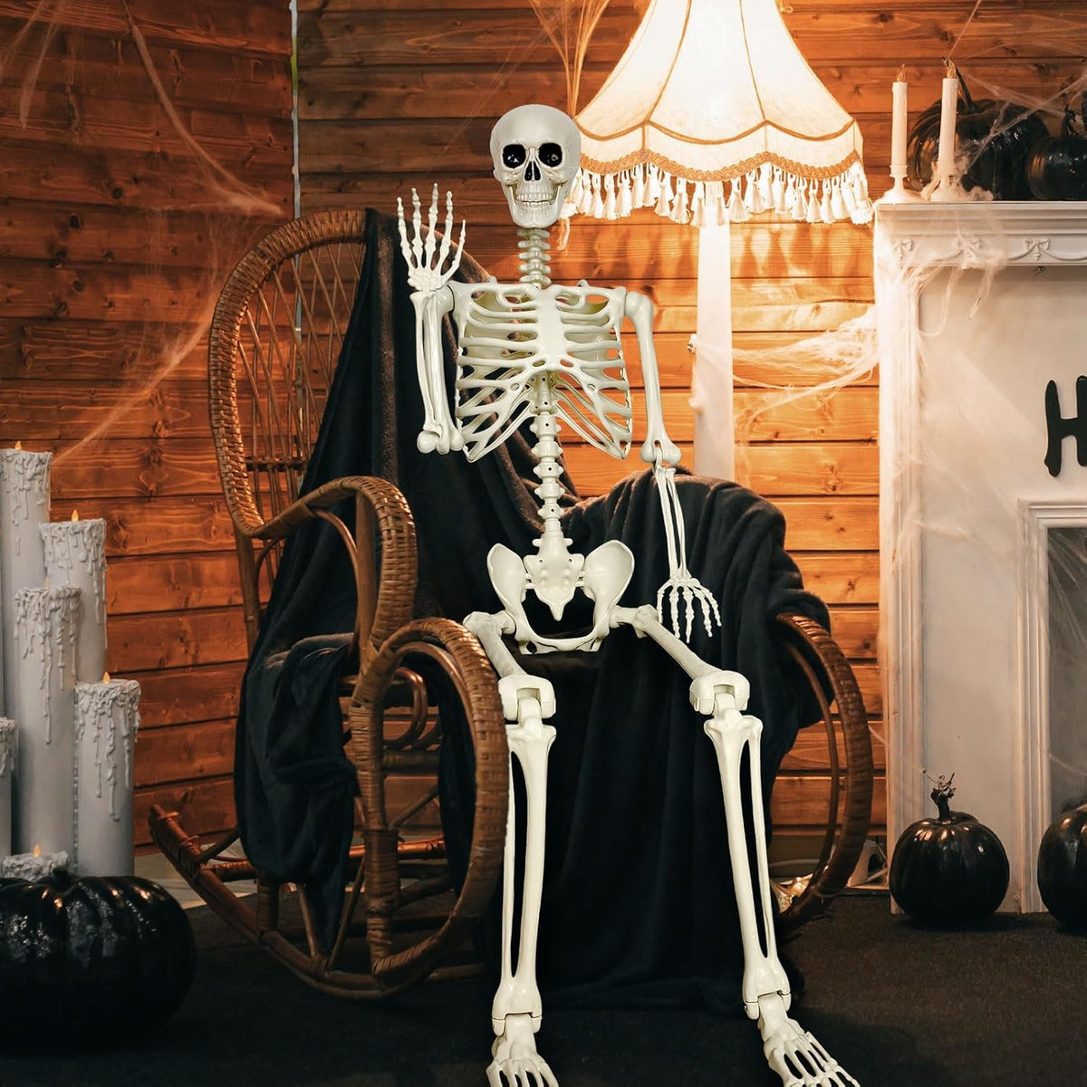 5.4FT Posable Skeleton Decorations L426