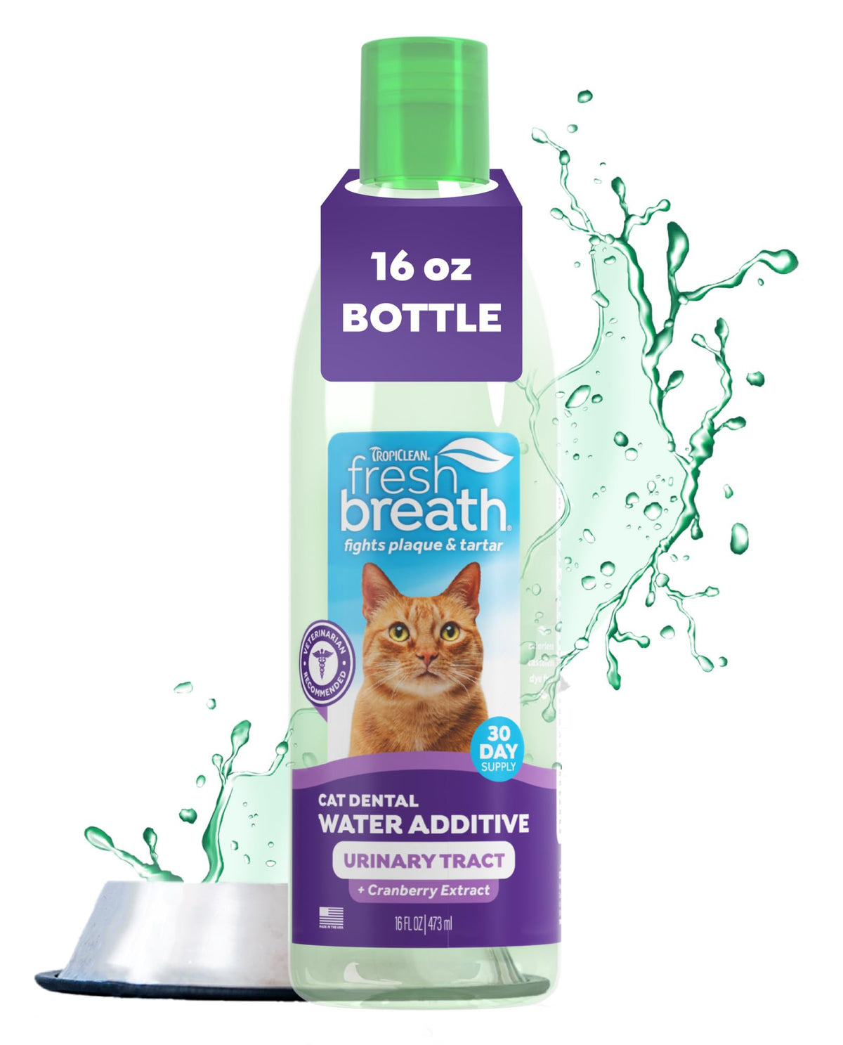 Fresh Breath Water Additive for Cats 16oz O96543
