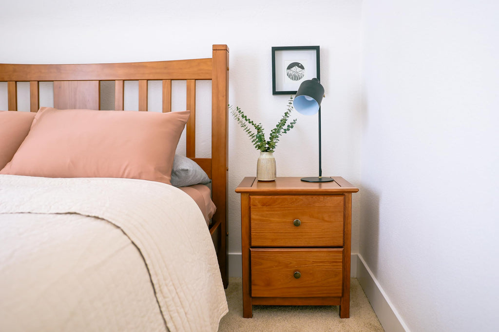 2-Drawer Solid Wood Nightstand R28972