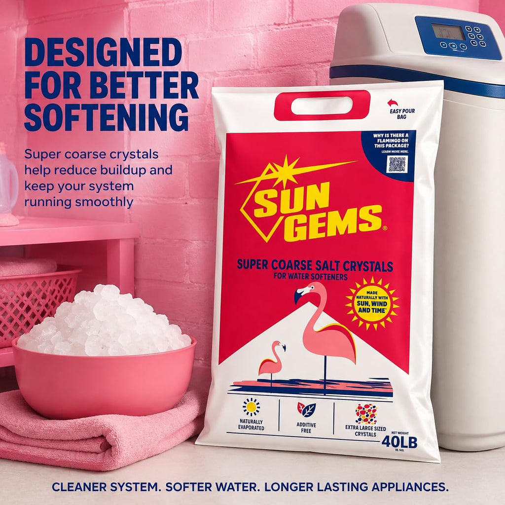 Super Coarse Water Softener Salt Crystals 40 lb Z5249
