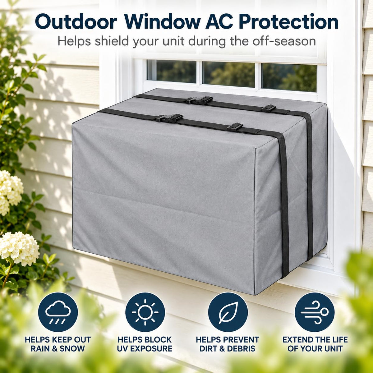 Outdoor Window Air Conditioner Cover 21.5 x 16 x 15 U2439