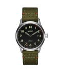 Men's 3 Hand Stainless Steel Nylon Strap Watch 41mm D944