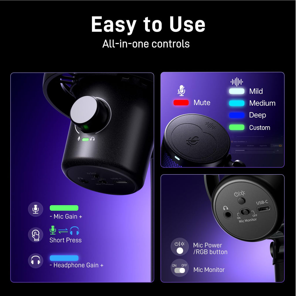 Wireless USB Gaming Microphone Y1203
