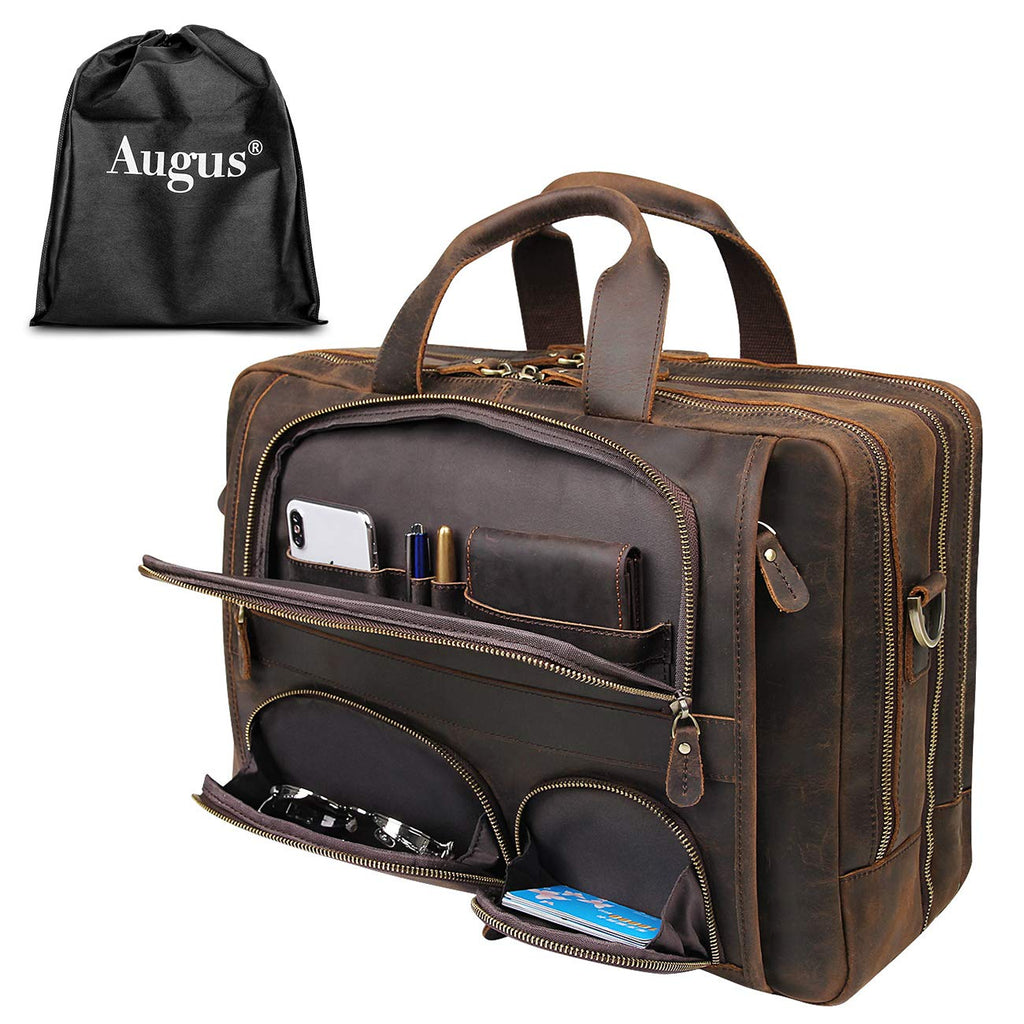 Genuine Leather Briefcase W33999