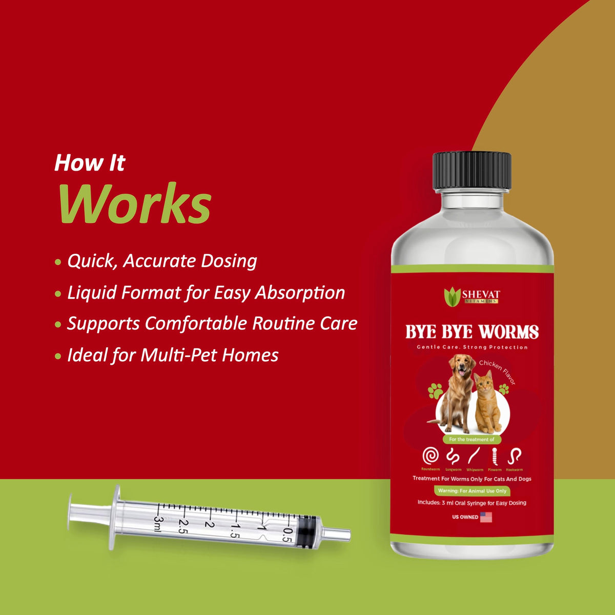 2 oz Chicken Flavor Liquid Dewormer T890