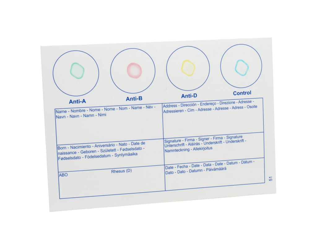 Blood Typing Kit 5 Test Pack Q639
