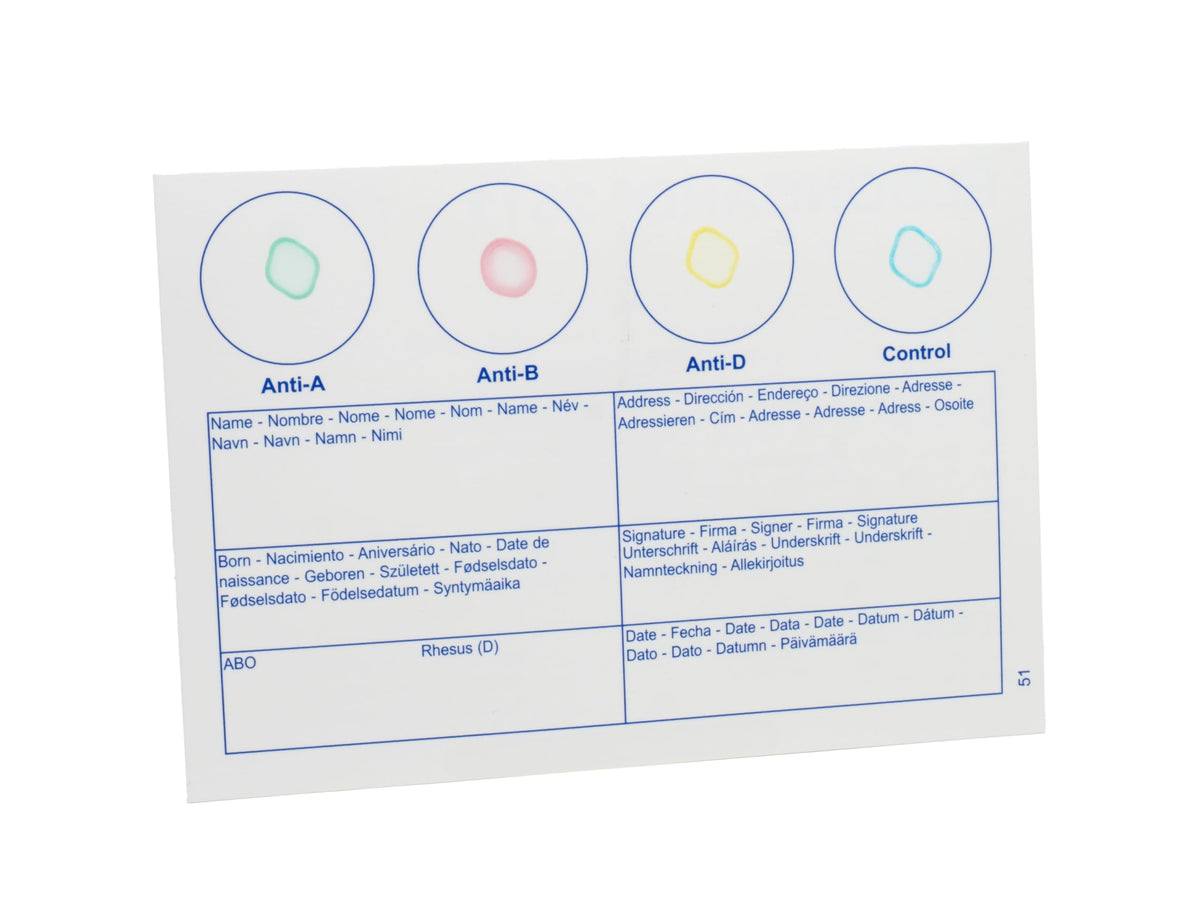 Blood Typing Kit 5 Test Pack Q639