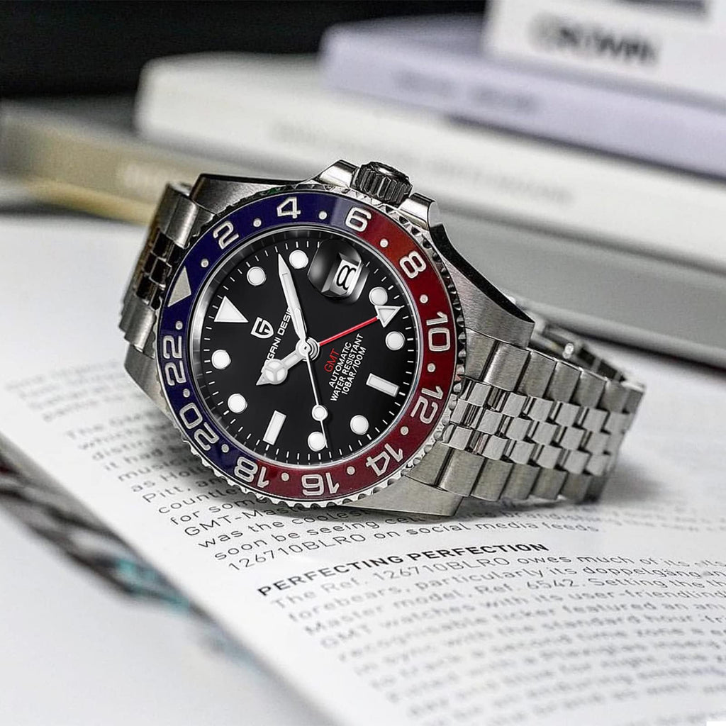 Automatic 40MM Date 100M Waterproof Stainless Steel Sapphire Glass Men Watch C858