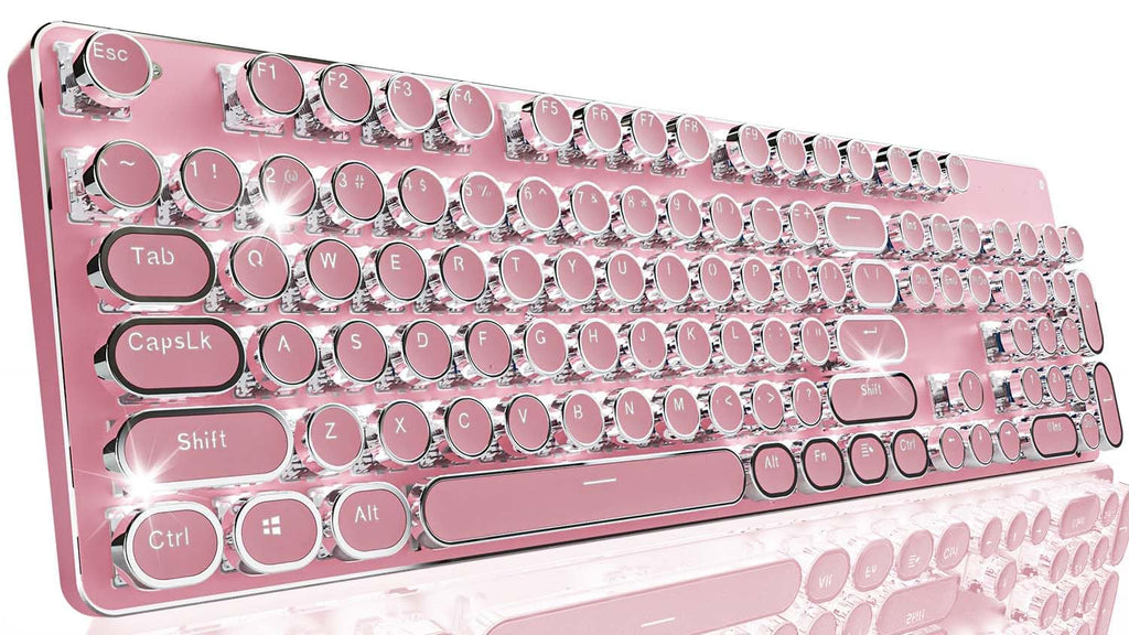 Pink Wireless Mechanical Keyboard H4670