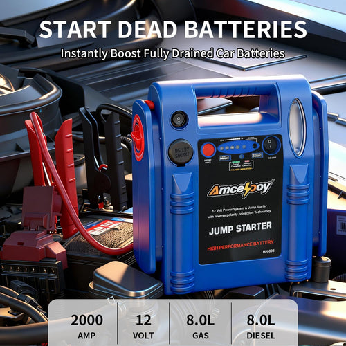 2000 Peak Amp 12V Car Battery Jump Starter C58167
