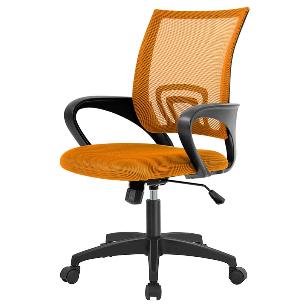 Orange Mesh Ergonomic Office Chair with Lumbar Support R3409
